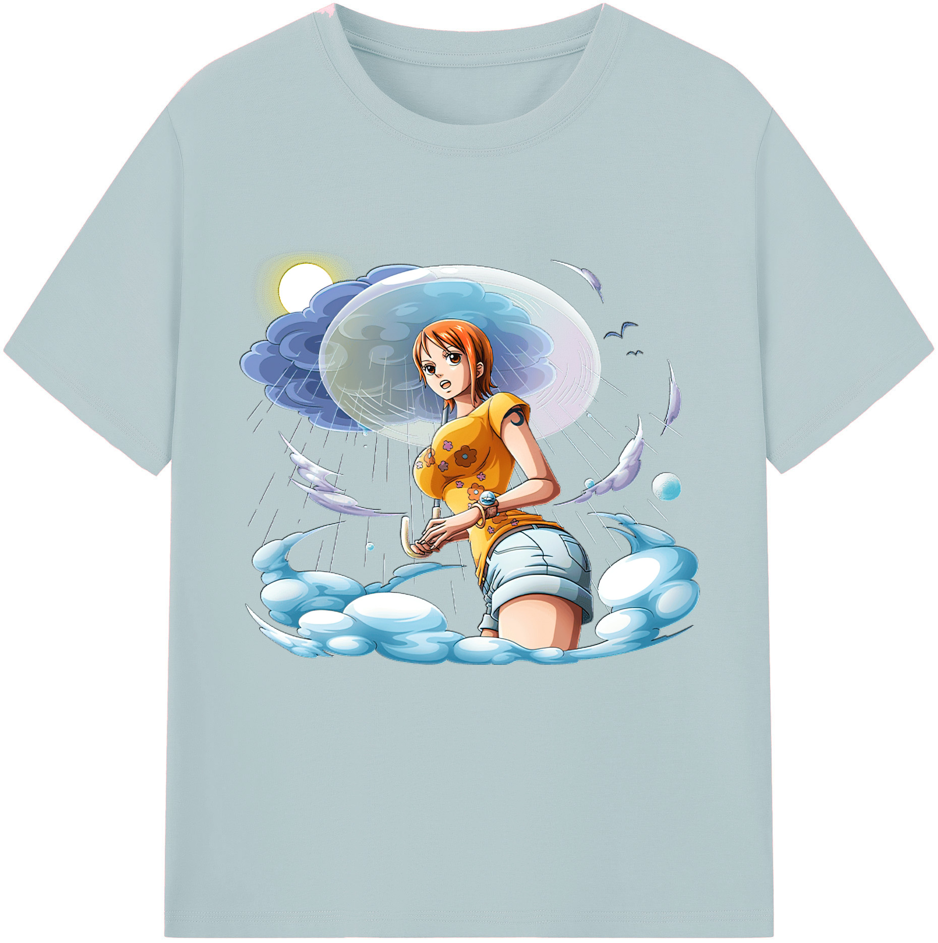 ワンピース ナミ ONE PIECE Nami 綿100％半袖Tシャツ（フロントプリント）